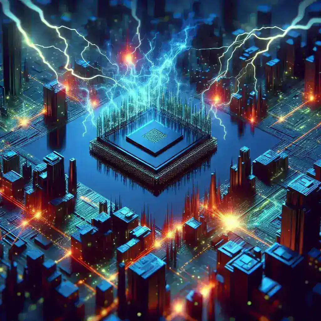 "Intel 2nm chip roadmap presentation showcasing advanced technology to compete with TSMC and Apple Silicon in the semiconductor industry."